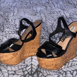 Steve Madden cork wedge (high)